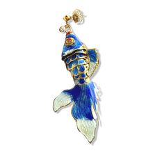 Load image into Gallery viewer, BLUE FANTAIL GOLDFISH SINGLE EARRING
