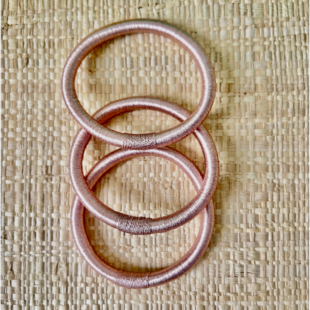 EM ROSE GOLD TREAD BANGLES 3x$60